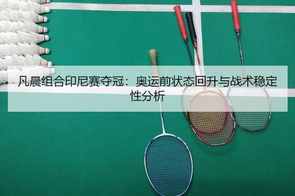 凡晨组合印尼赛夺冠：奥运前状态回升与战术稳定性分析